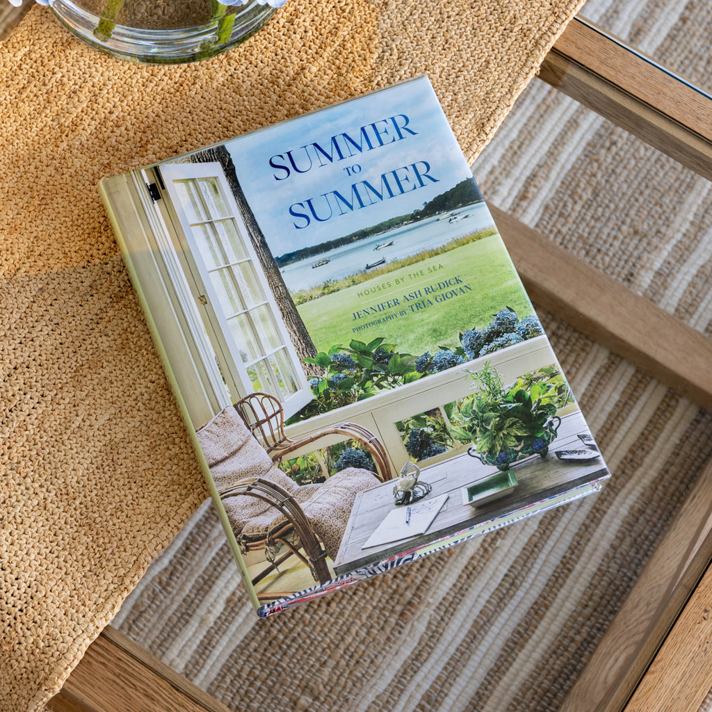 Summer To Summer: Houses By The Sea Book Styled on Coffee Table