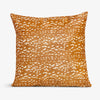 Printed Cow Hide Cushion Cover (Tan Deer) Front View