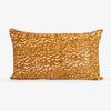 Printed Cow Hide Cushion Cover (Tan Deer, Rectangular) Front View