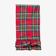 Tartan Tablecloths With Frill Red Front View