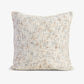 Textured Velvet Cushion Cover Beige Front View