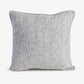 Textured Velvet Cushion Cover Grey Front View