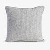 Textured Velvet Cushion Cover Grey Front View