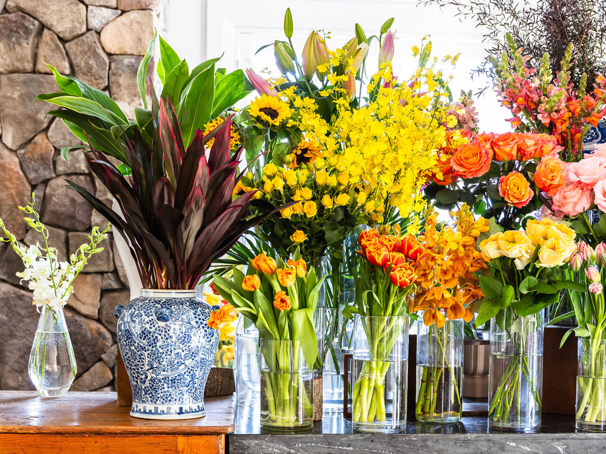 Display of flowers at The Flower House, Alfresco Emporium Collaroy