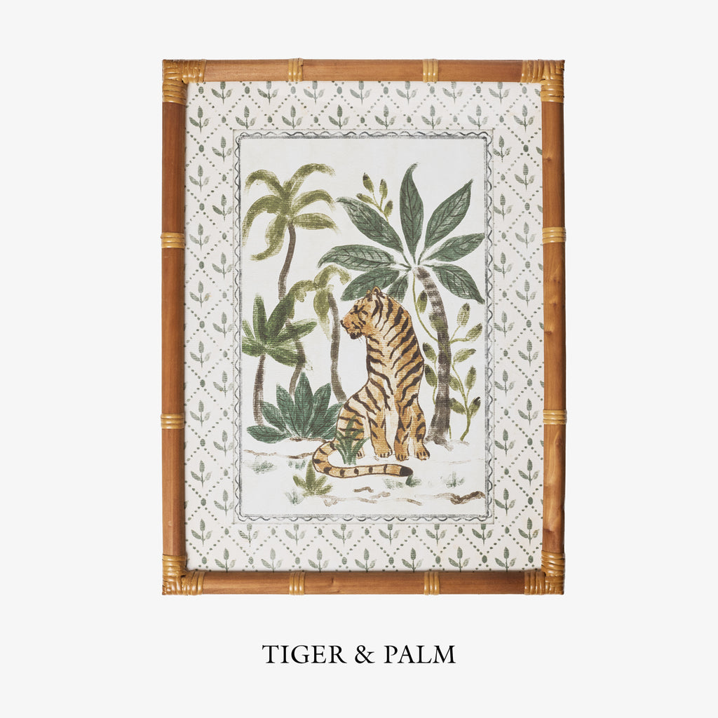 Tiger & Palm Print Title