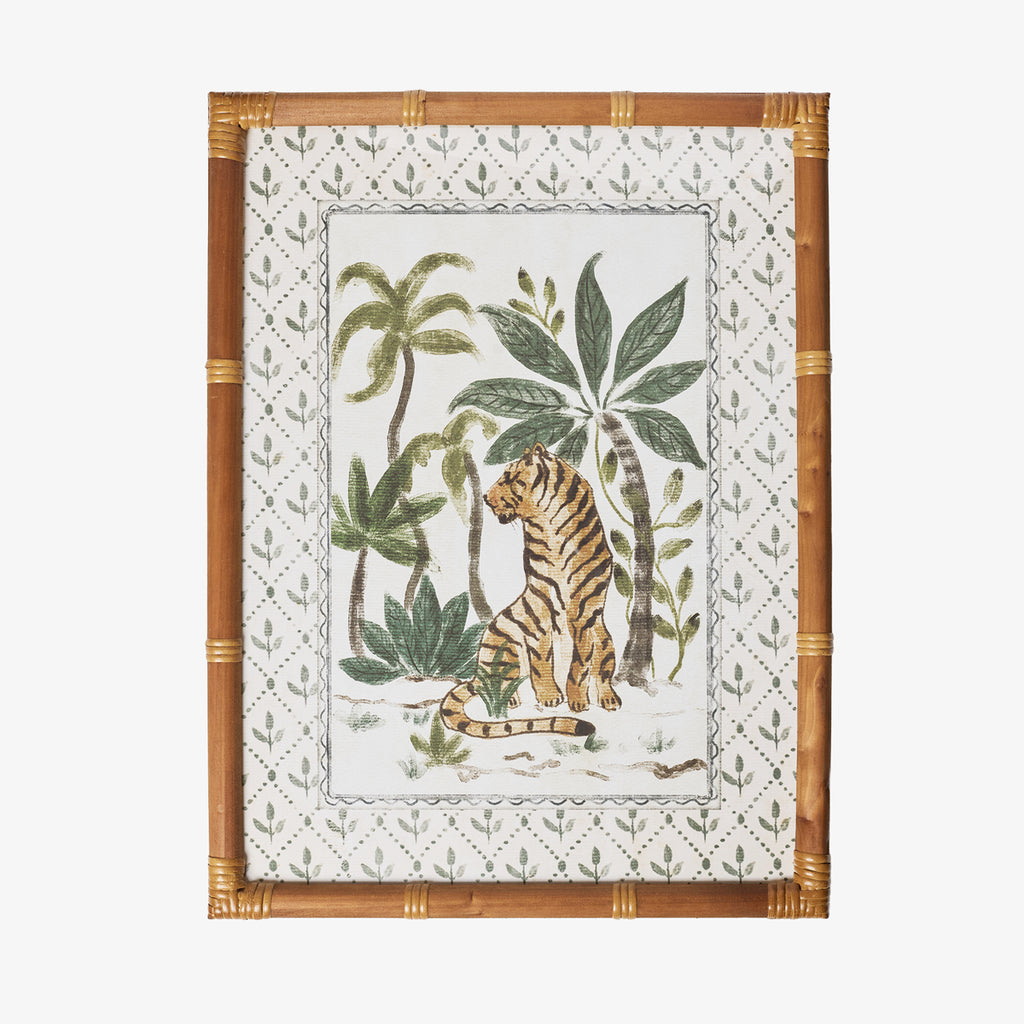 Tiger & Palm Print Front View