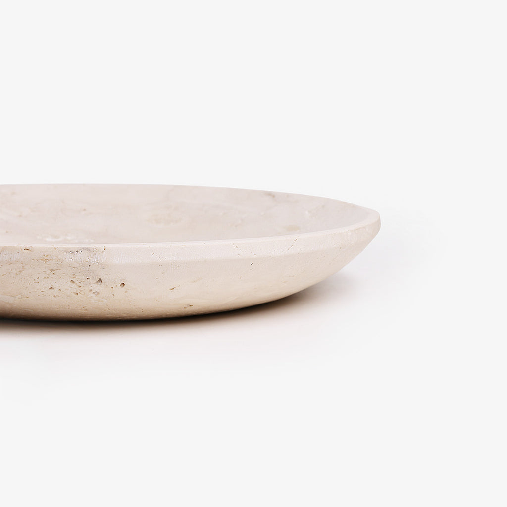 Travertine Bowl 38cm Side Detail