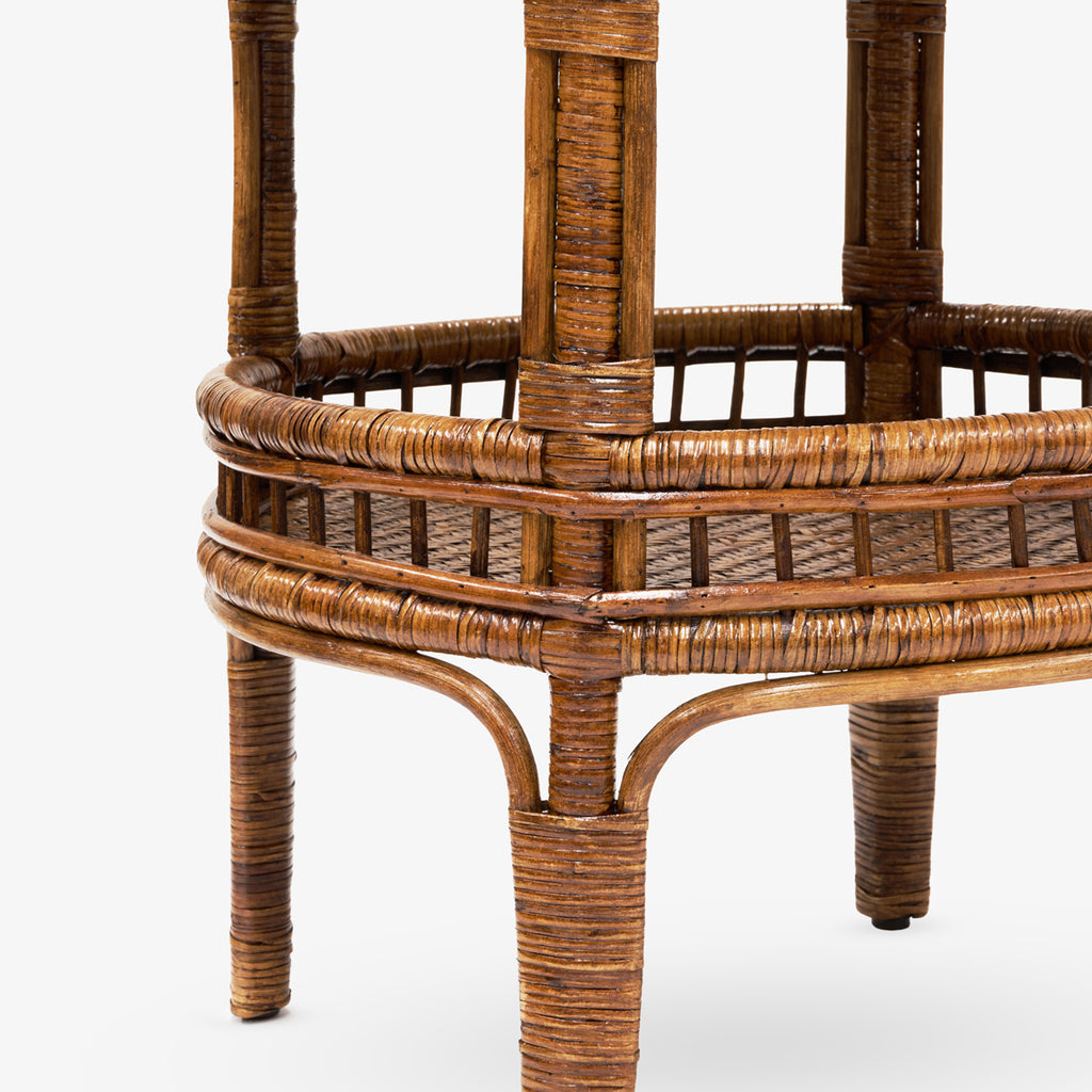 Valentina Rattan Side Table Close Up of Legs