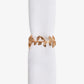 Vine Napkin Rings Gold (Set of 4) Front View
