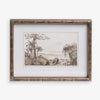 Vintage Landscape Etching Print 4 Front