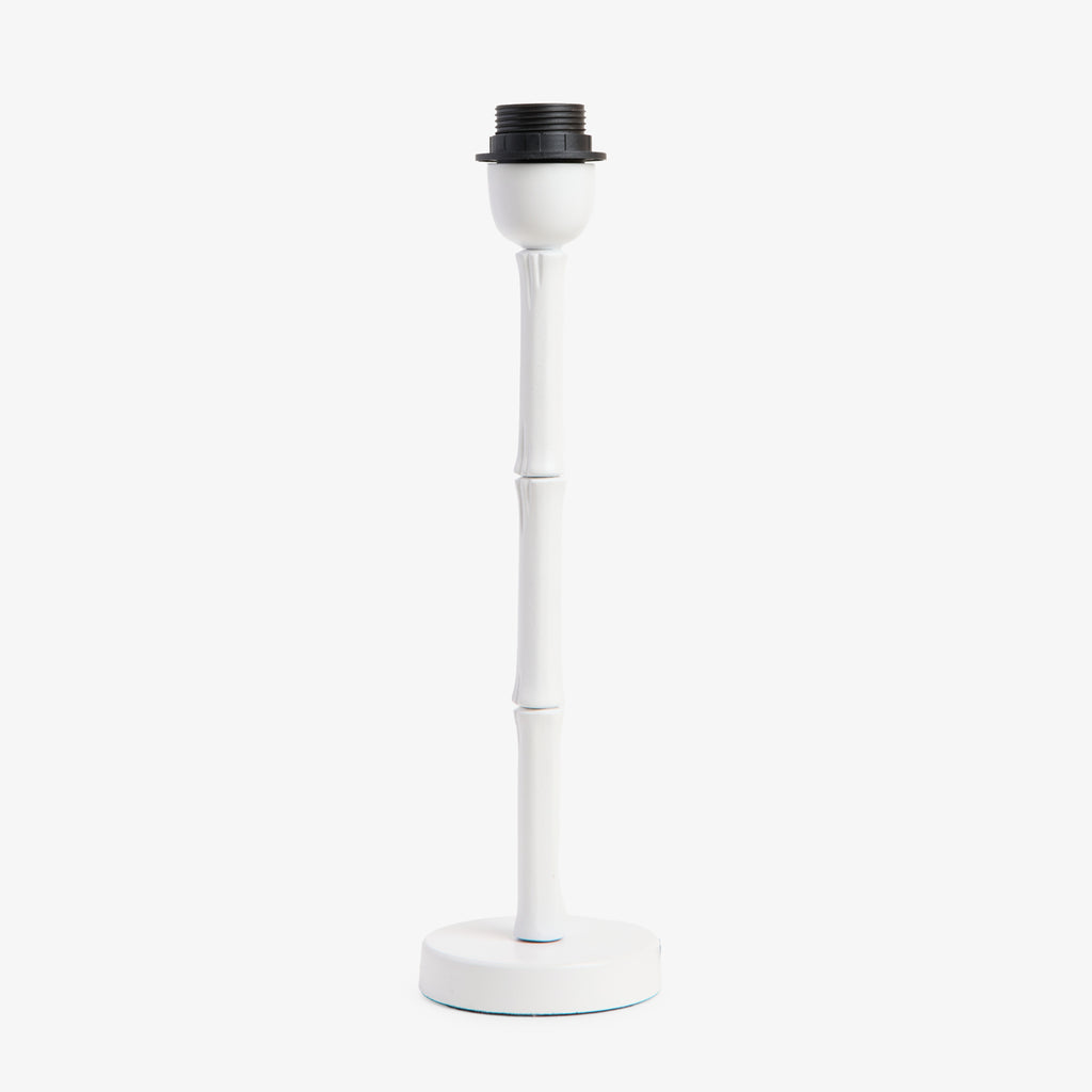 Bamboo Lamp (White) Front View