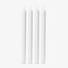 White Dinner Candle 30cm Set Of Four Front