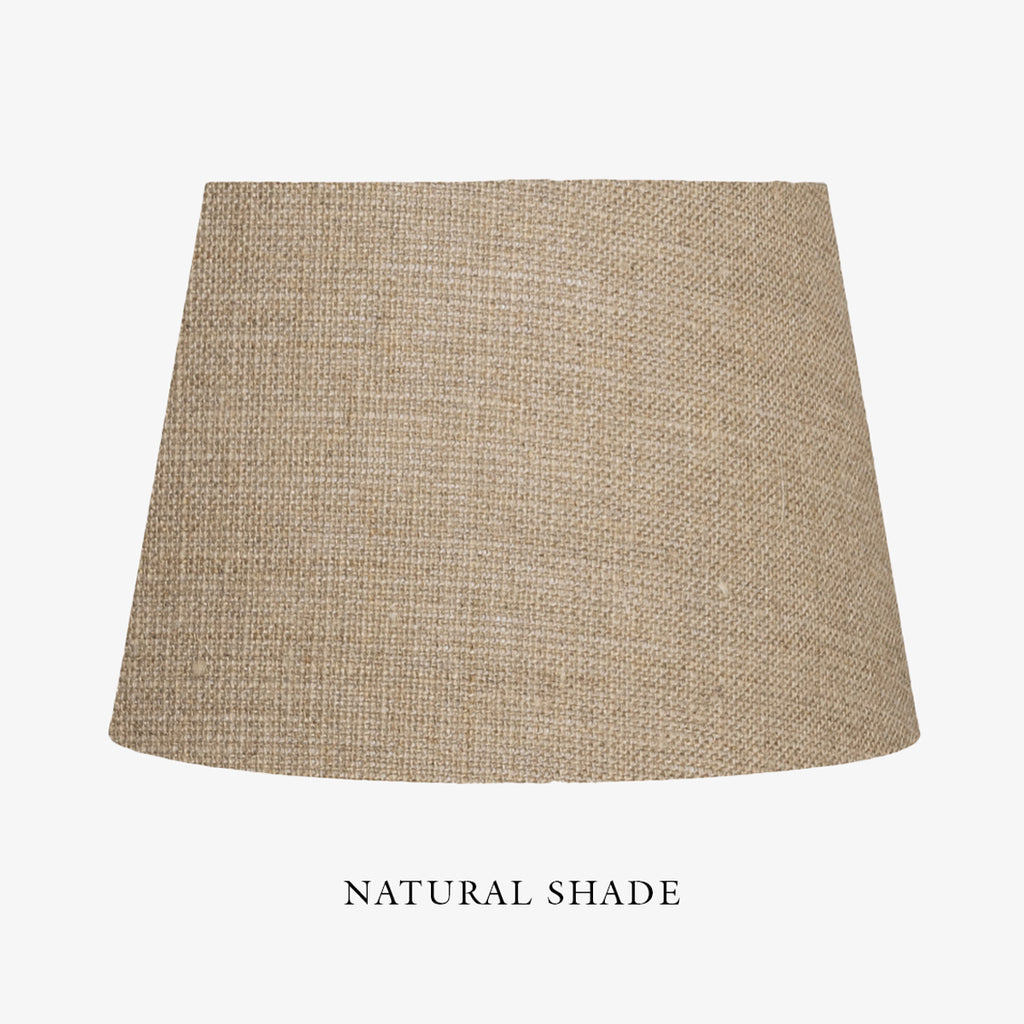 St Kitts Brass Bamboo Lamp Natural Shade