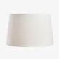 Linen Lamp Shade (White, 40cm) Front View