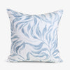 Wild Palm Cushion Cover (Blue & White) Front View