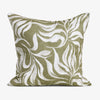 Wild Palm Cushion Cover (Olive Green) Front View