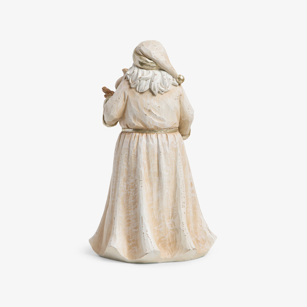 Woodland Santa Ornament Back View