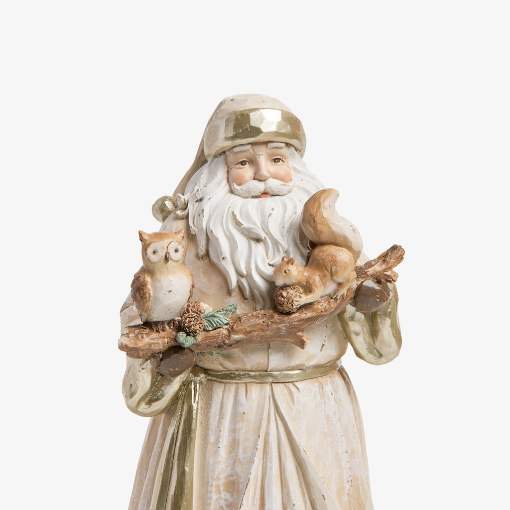 Woodland Santa Ornament Close Up