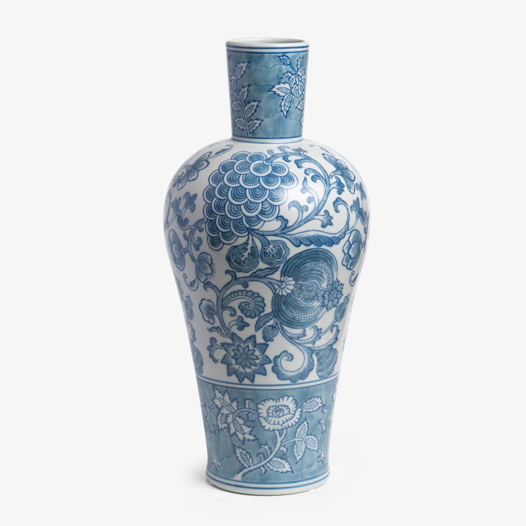 Amelia Blue & White Vase Back