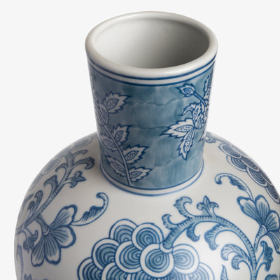 Amelia Blue & White Vase Top