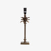 Antique Brass Palm Lamp Base Small