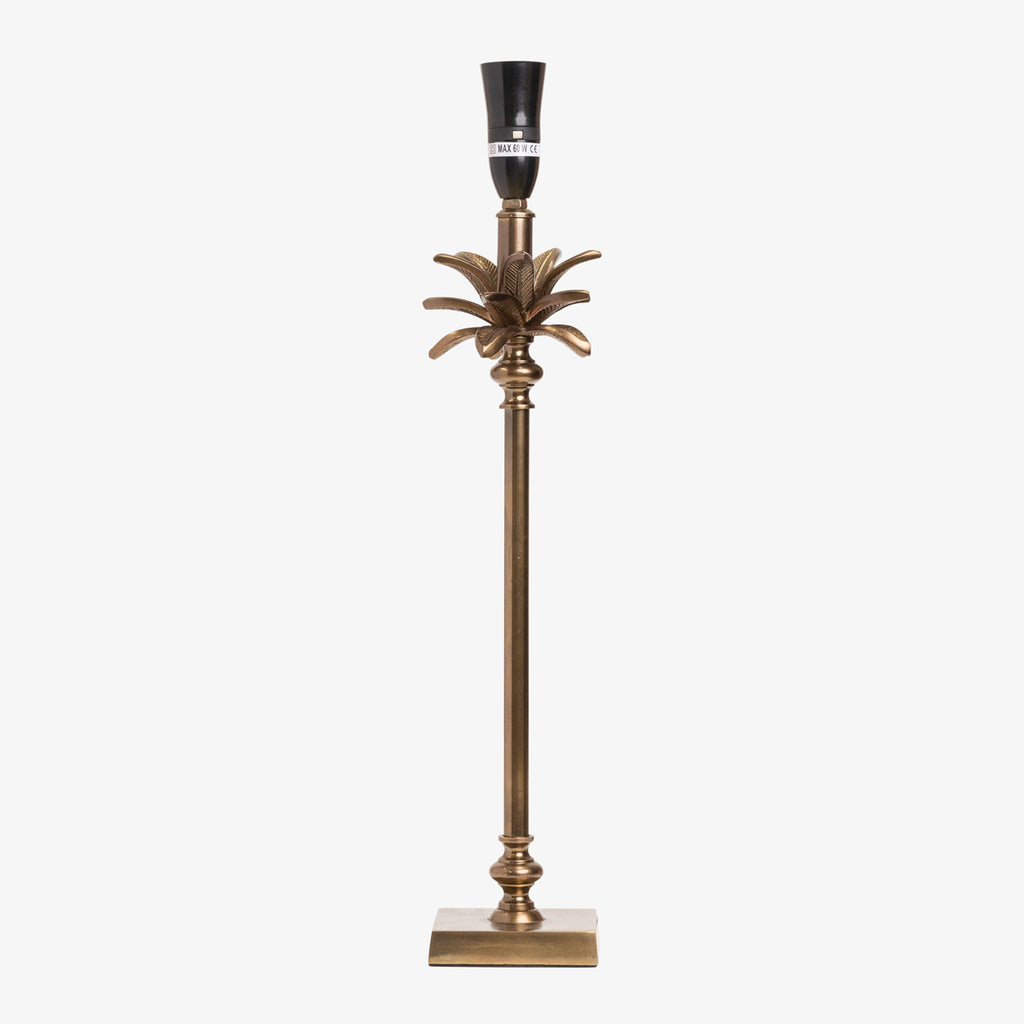 Antique Brass Palm Lamp Base