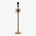 Antique Brass Palm Lamp Base Front