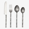 Bamboo Cutlery Dinner Set 16 Piece Silver Front