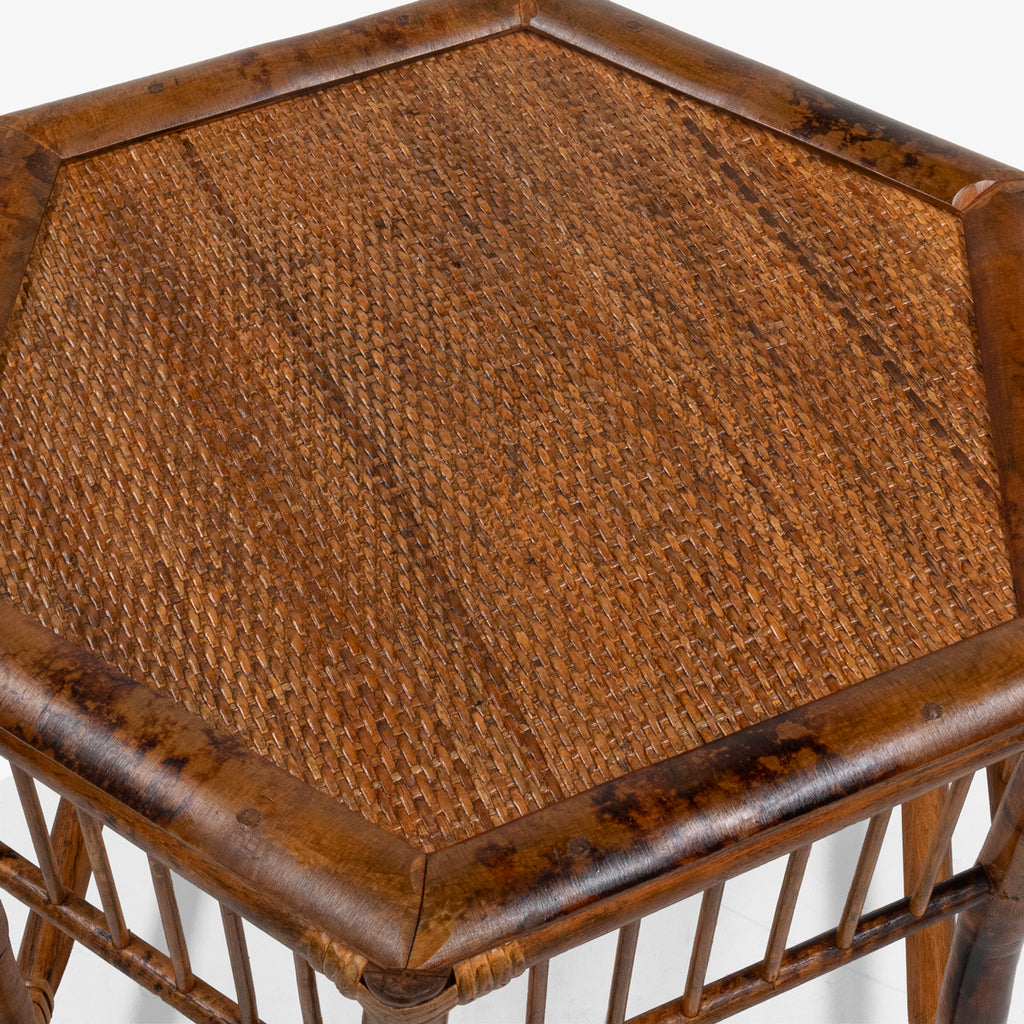 Bamboo Hexagonal Tables Natural
