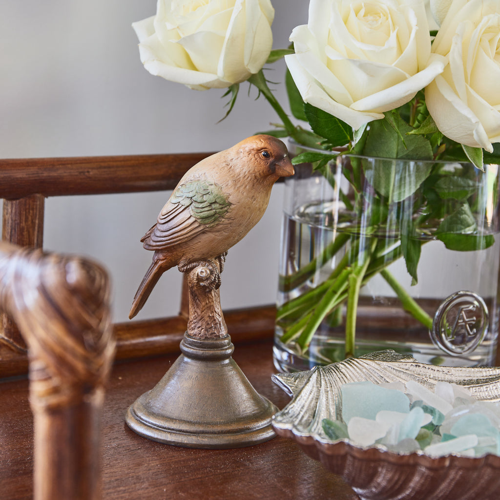 Bird On Pedestal Base