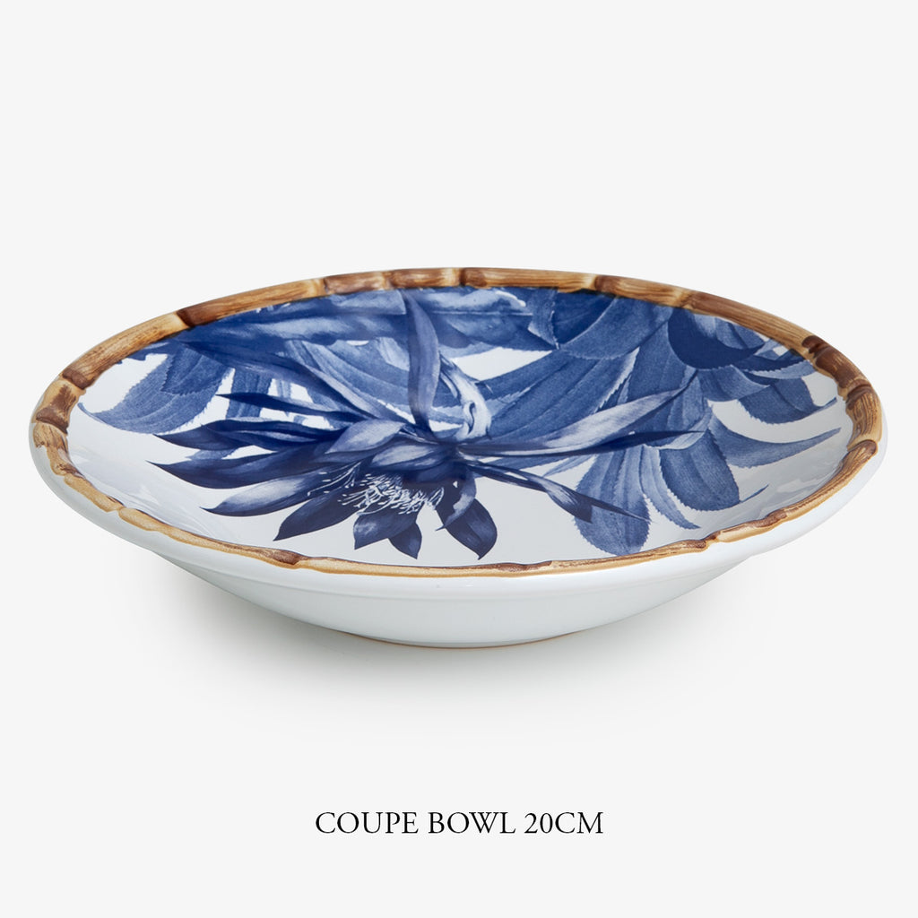 Blue Pineapple Coupe Bowl 20cm