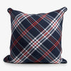 Blue Tartan Cushion Cover Front