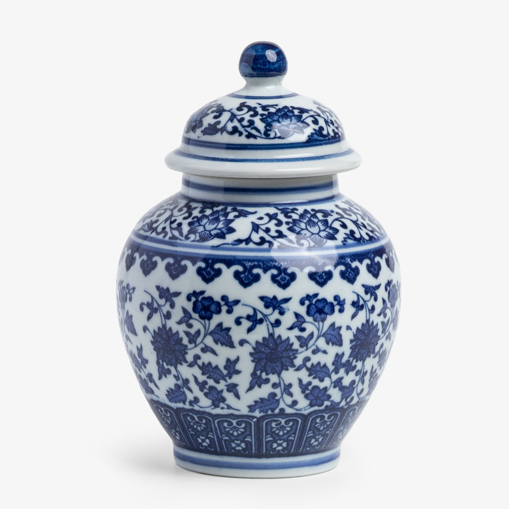 Blue & White Mandarin Jar Front