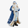 Blue & White Santa Ornament Front