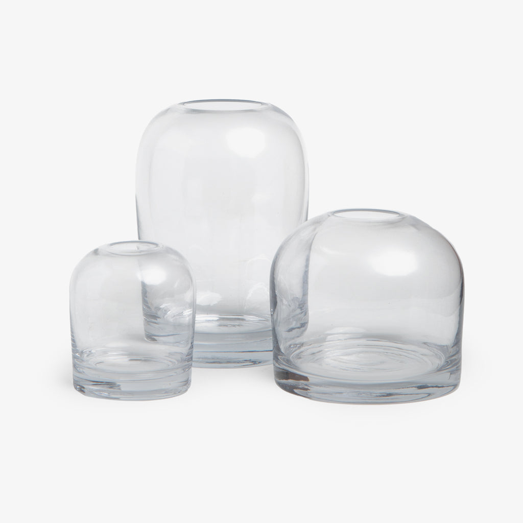 Bud Glass Vases Grouped