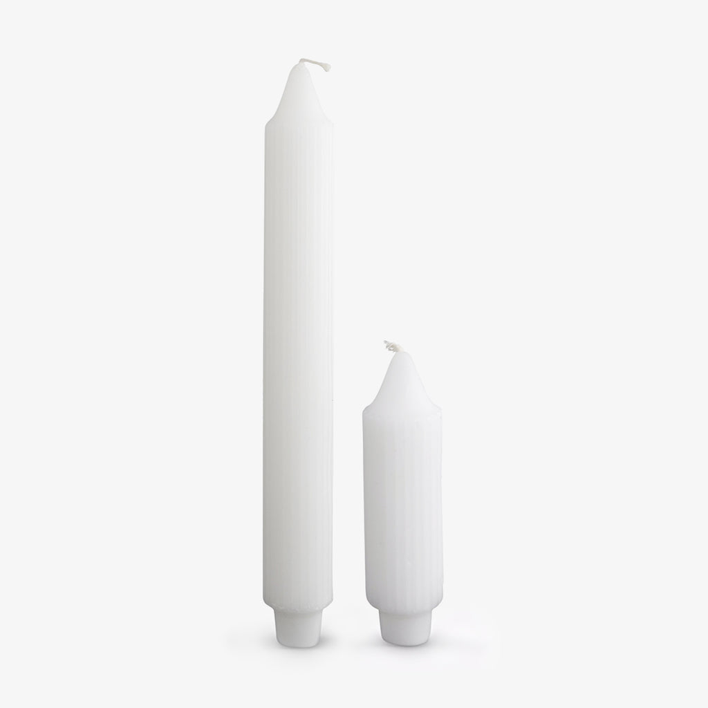 Library Candles White