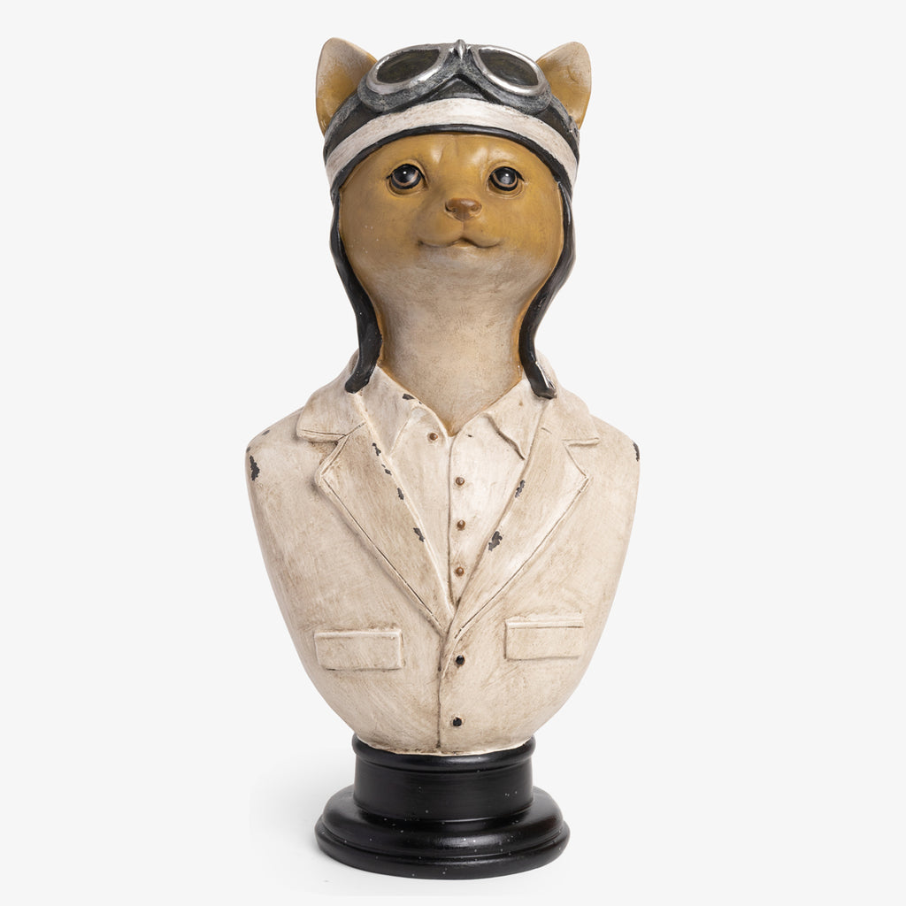 Cat Pilot Bust Front