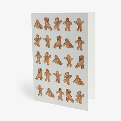Products Christmas Card Gingerbread Men Front