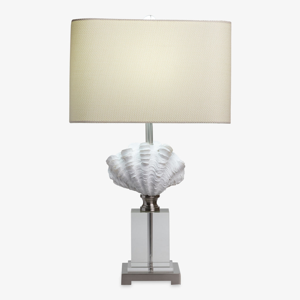 Clam Shell Table Lamp With Shade