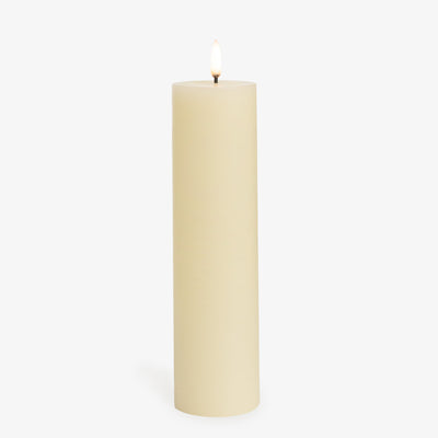 Classic Ivory Lux Flameless Candles 6cm Wide Large