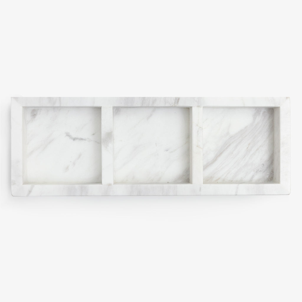 Como Marble 3 Divided Tray
