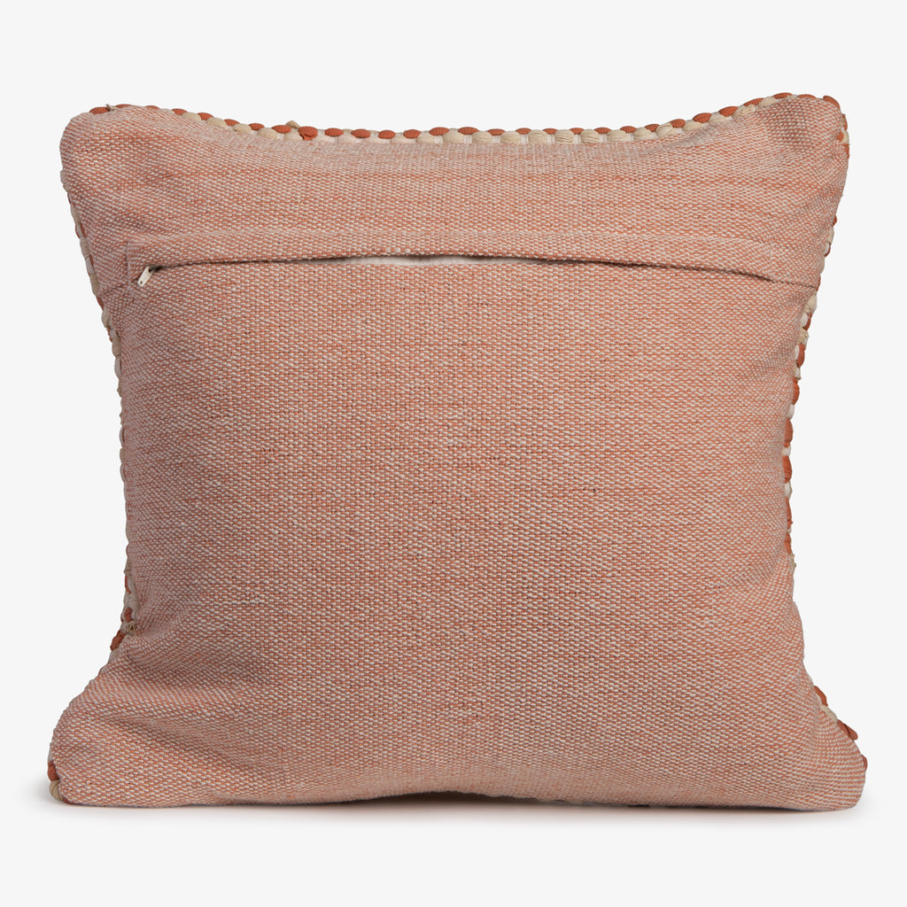 Coral Woven Cushion Cover
