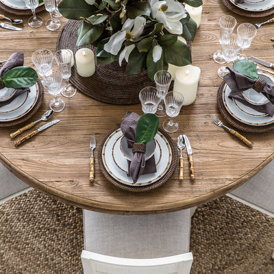 Bamboo Dinner Setting Styled Table Setting