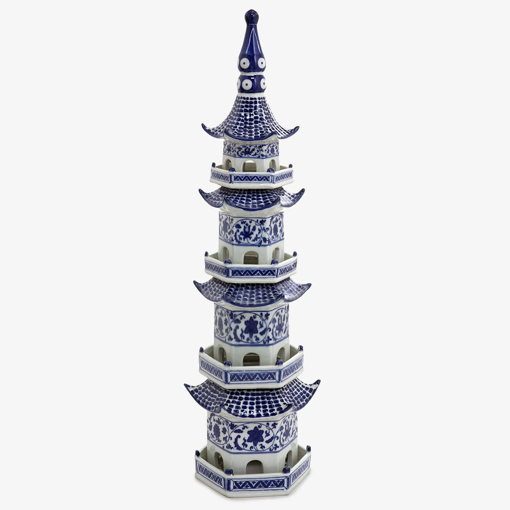 Dynasty Blue & White Pagoda Medium 62cm