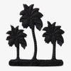 Three Palm Wall Hook Black