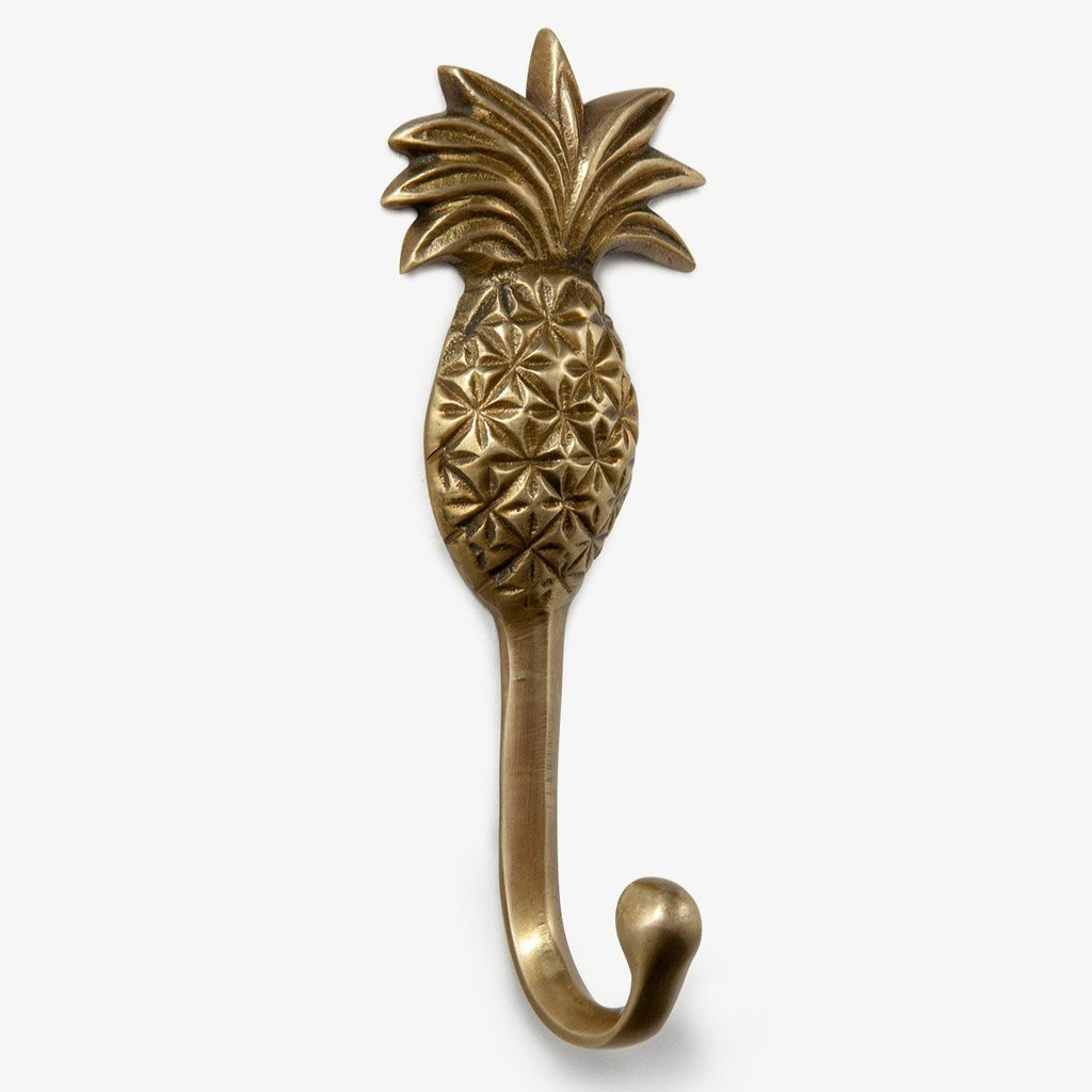 Pineapple Wall Hook Brass