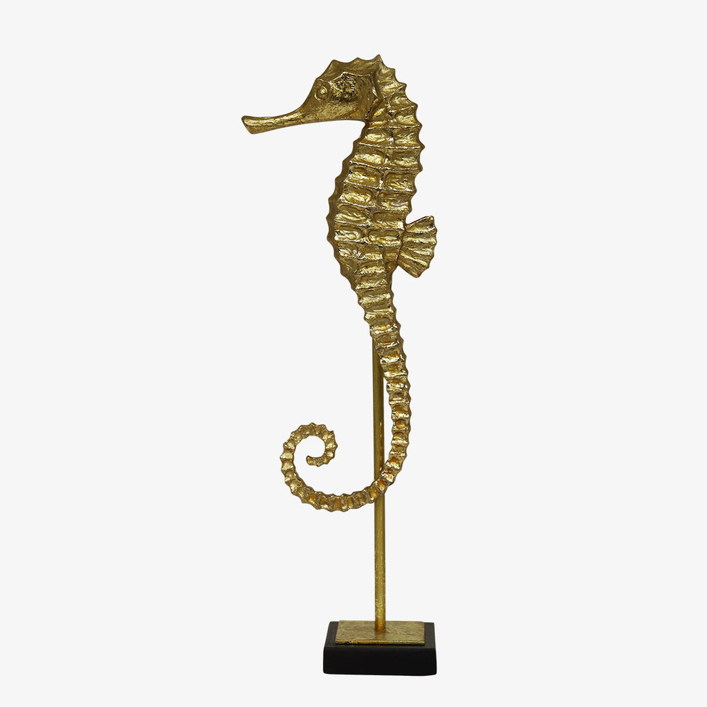 Gold Seahorse Sculptures