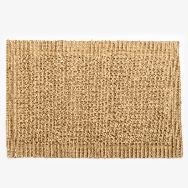 Diamond Jute Rug Door Mat 60 x 90cm