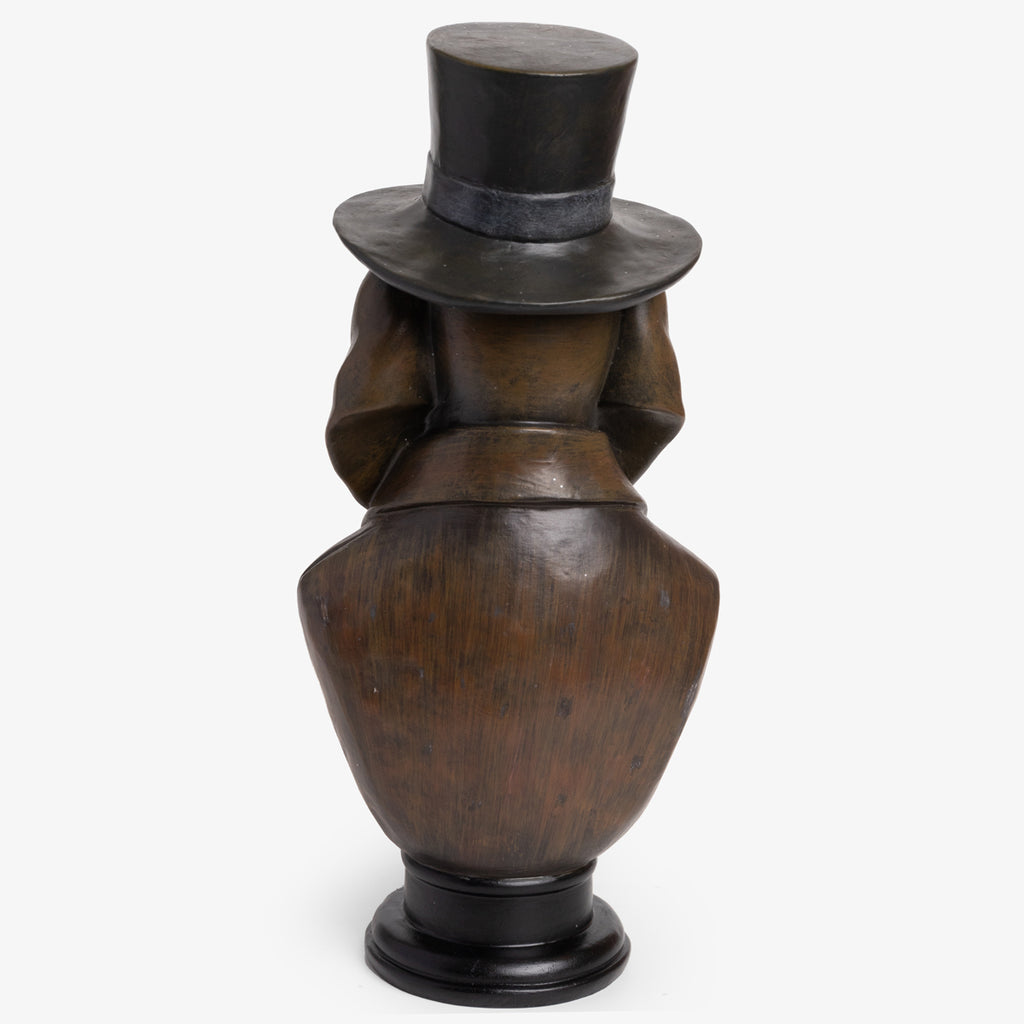 Dog With Top Hat Bust Back