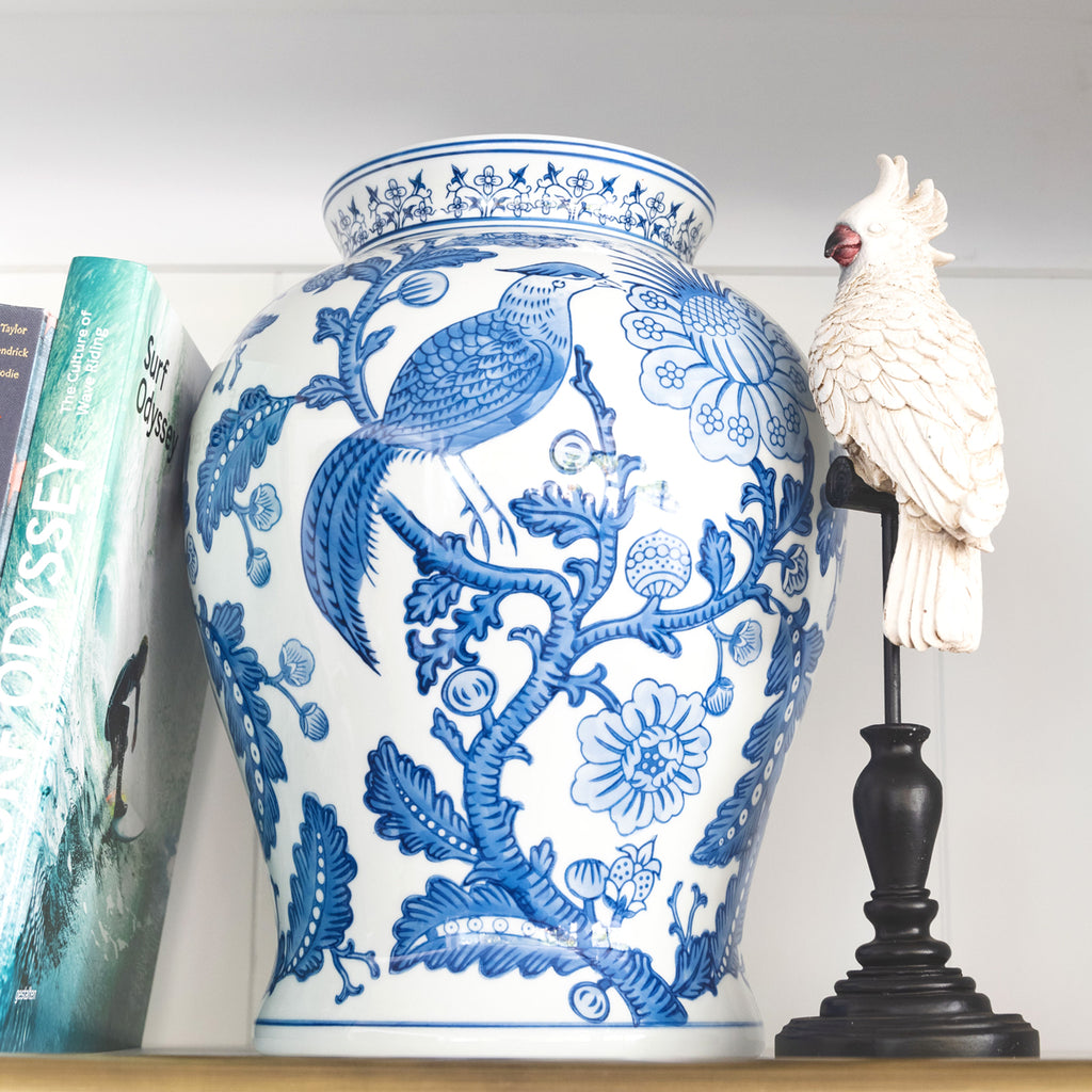 Dynasty Bird Design Vase 37cm